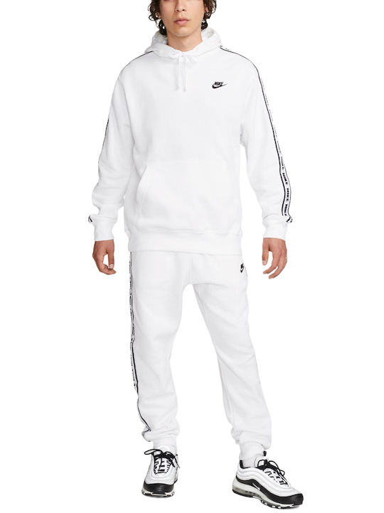 Nike Σετ Φόρμας με Λάστιχο Fleece Λευκό