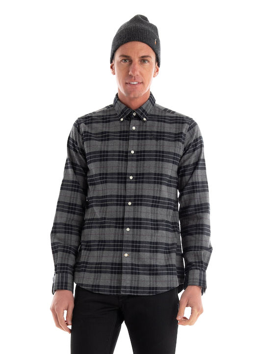 Barbour Men's Shirt Long Sleeve Gray