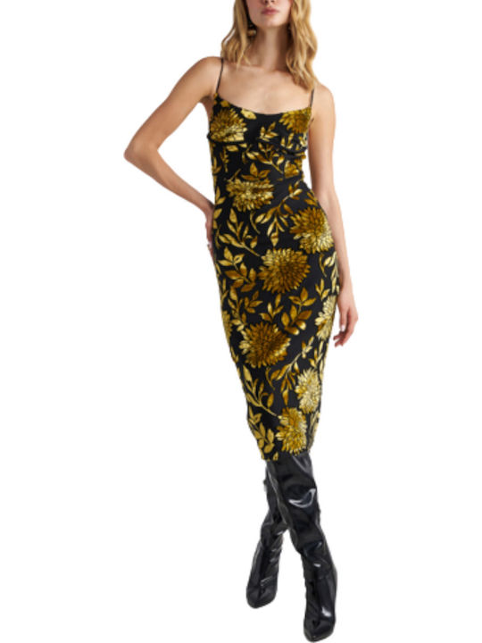 Sommer Midi Abendkleid Schwarz