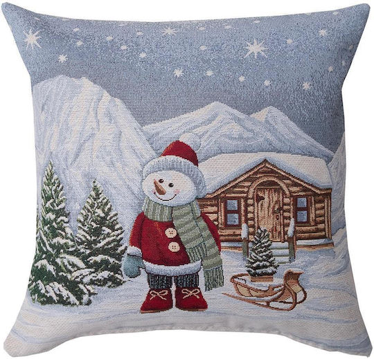Dimeco Christmas Decorative Square Pillowcase Gray 45x45cm