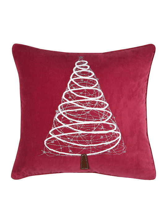 Weihnachtsdekoratives Kissen S-f Platz Rot 45x45cm