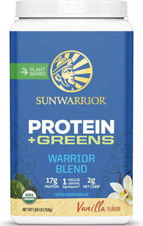 Sunwarrior Βιολογική Χωρίς Γλουτένη & Λακτόζη με Γεύση Βανίλια 750gr