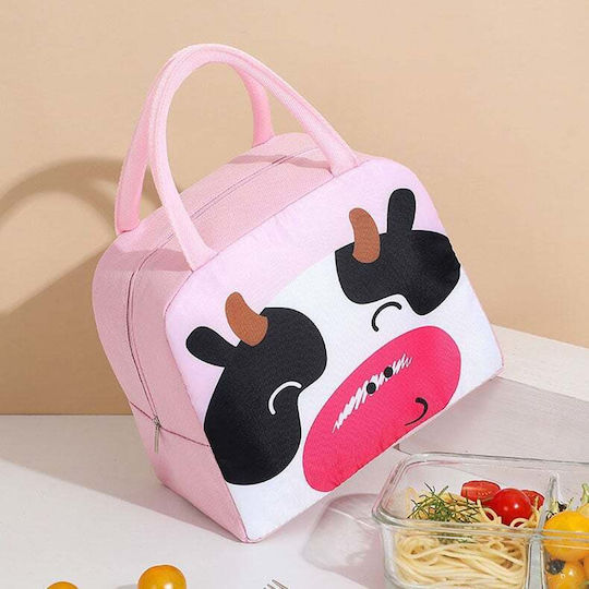 Amber Cow Kids' Insulated Lunch Bag Handbag 5.5 Litres Pink 25x14x25cm AM3003-1