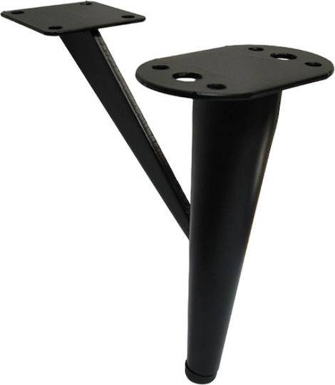 JGS S.A. Metallic Furniture Leg Suitable for Couch 15cm Black