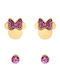 Kritsimis Minnie Mouse Disney Cercei Copii Hipoalergenici Studs Cu Pietre Din Otel