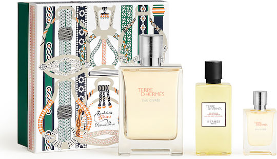 Hermes Terre D' Hermes Eau Givree Men's Set with Eau de Parfum 3pcs
