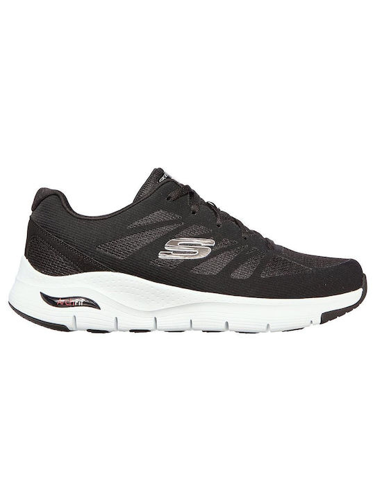 Skechers Arch Fit Engineered Mesh Lace-up Sneakers Black