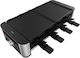 Cecotec Cheese&grill 16000 Inox Black Tabletop Electric Grill Raclette Grill 1400W Inox with Adjustable Thermostat 40cmx22cmcm