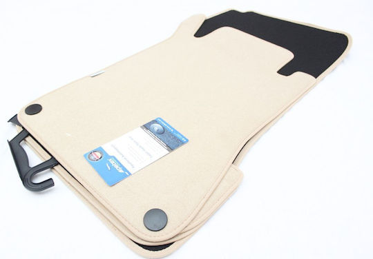 Set of Front and Rear Mats 4pcs 2002-2009 Beige