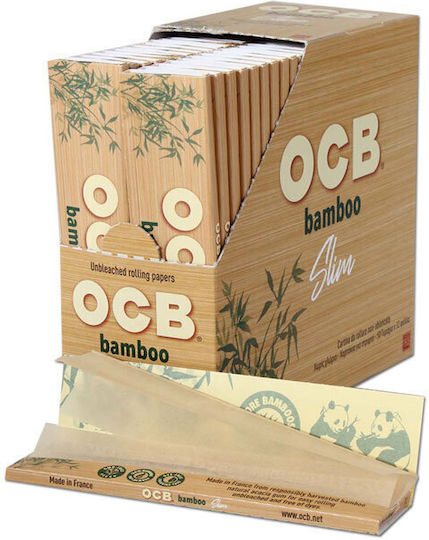 Ocb Bamboo Foițe de Țigări Rulate Slim King Size 32 foi 50buc