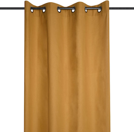 Perdea Cu Capse Duo Galbenă 135x240cm