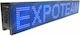 ExpoLedTeam Semn LED rulant Cu două fețe Imperm...
