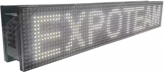 ExpoLedTeam LED Beschriftung Doppelseitig Wasserdicht 192x32cm Weiß