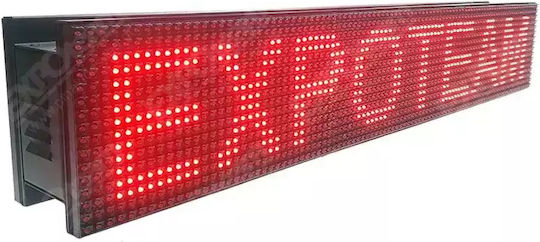 ExpoLedTeam LED Beschriftung Einseitig Wasserdicht 128x48cm Rot
