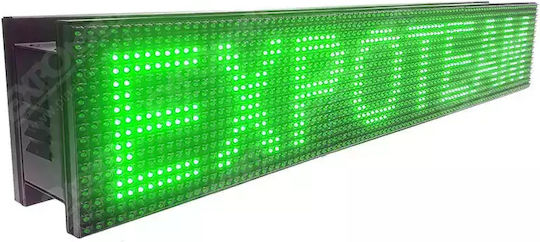 ExpoLedTeam Κυλιόμενη Πινακίδα LED Διπλής Όψης Αδιάβροχη 96x32cm Πράσινο