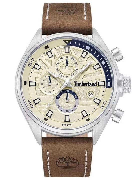 Timberland Ανδρικό Ρολόι 47mm Χρονογράφος Μπατα...