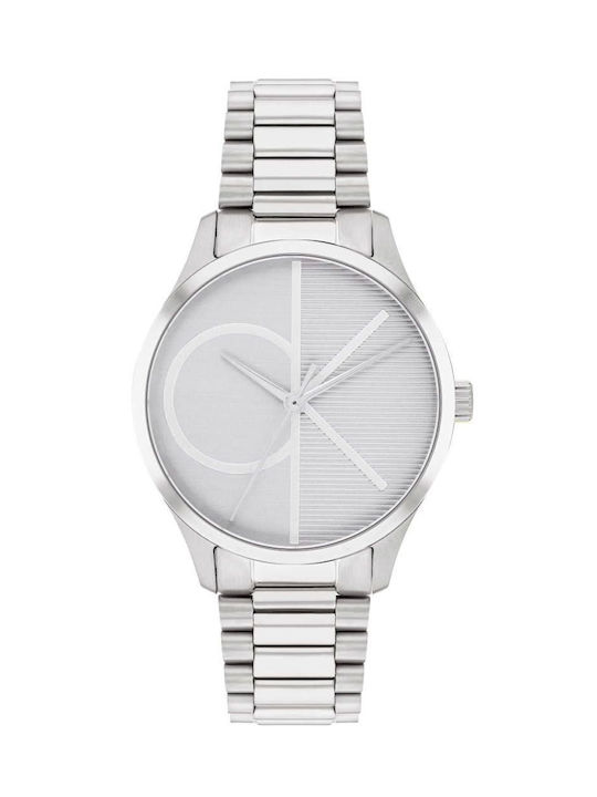 Calvin Klein Часовник с сребърен Метална Гривна