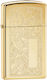 Zippo Lighter Flame Windproof High Polish Brass Venetian