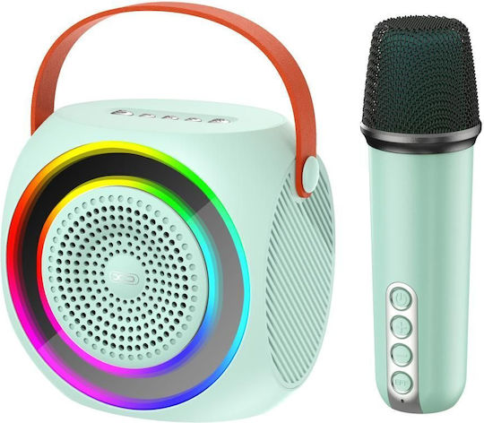 XO Karaoke Speaker with Wireless Microphone and Lighting Effects F42 16.004.0044 Blue