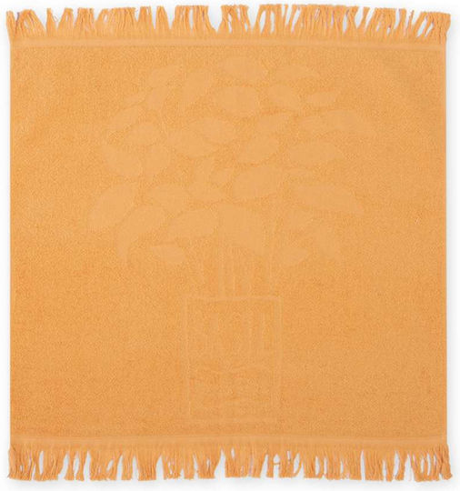 Nef-Nef Homeware Vasiliko Tea Towel from 100% Cotton in Yellow Color 50x50cm