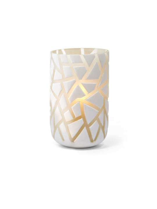Philippi Διακοσμητικό Βάζο Glas Weiß 18x31cm 1Stück