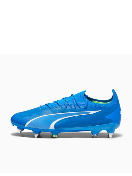 Puma Ultra Ultimate MxSG Low Football Shoes with Cleats Blue