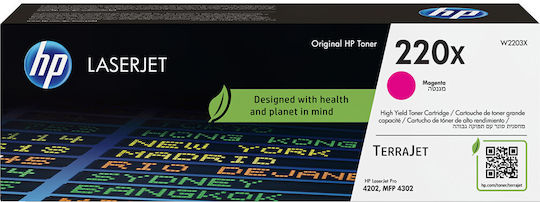 HP 220X Γνήσιο Toner Laser Εκτυπωτή Ματζέντα 5500 Σελίδων W2203X