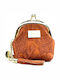 Klein Damen Geldbörse Münzen Brown Lahour