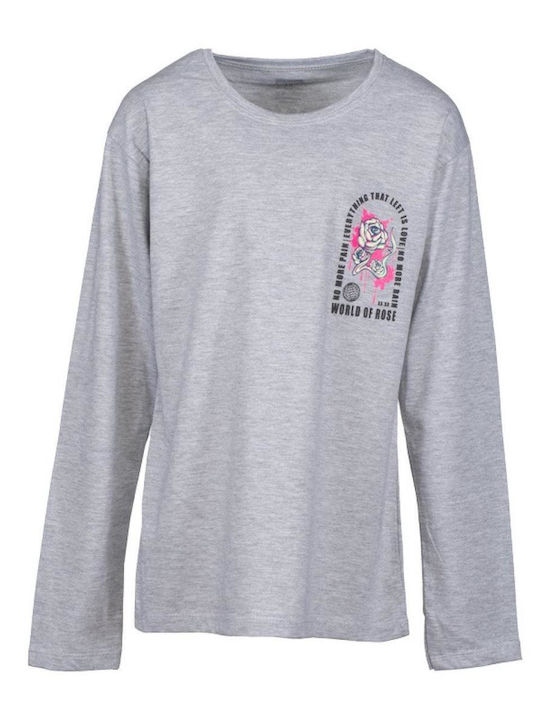 Kinderhemd Langarm Gray