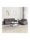 Living Room Furniture Set 3-Seater & 2-Seater Gray