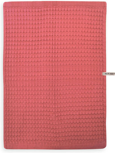 Nef-Nef Homeware Wafflow 23 Geschirrtuch aus 100% Baumwolle Coral 45x68cm