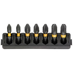 DEWALT Set 7 Screwdriver Bits Star/Torx