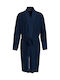 Tommy Hilfiger Bathrobe with Collar Blue - Blue