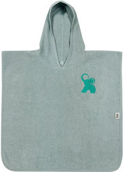 Owli Grünes Kinder Strandponcho