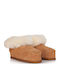 Winter Women's Slippers with Fur Brown