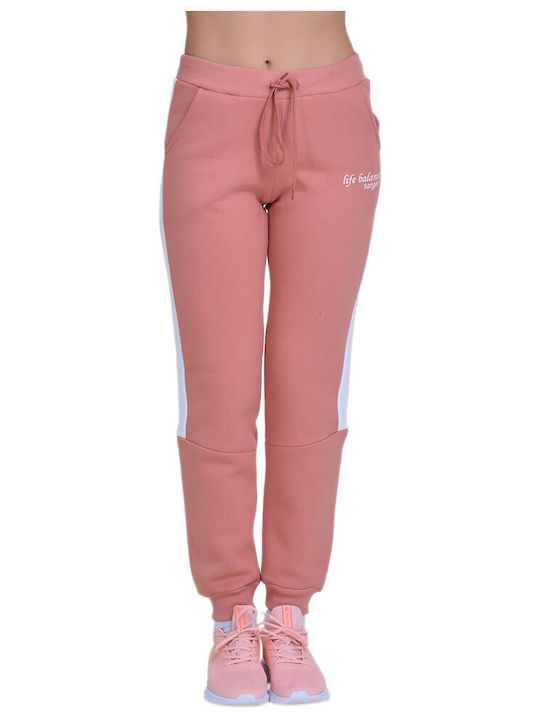 Target Παντελόνι Γυναικείας Φόρμας Ροζ Fleece