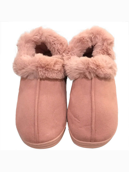 Ustyle Geschlossene Damen Hausschuhe Rosa