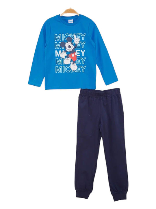 Cimpa Set Top & Bottom Kids Cotton Pyjamas Blue