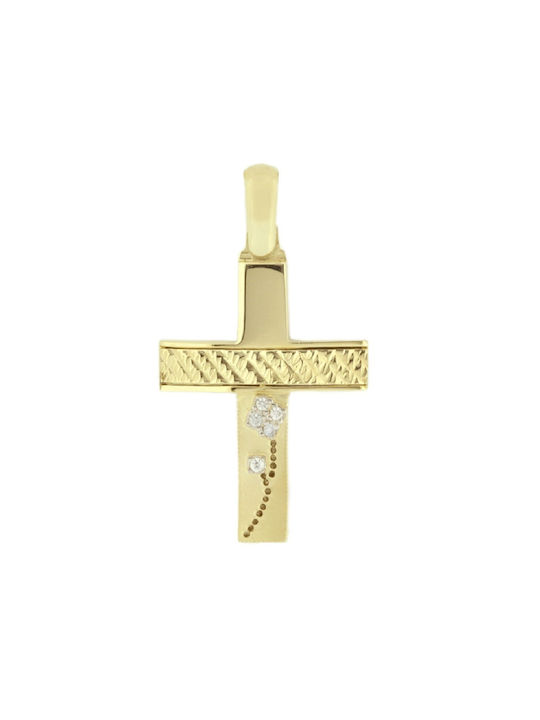 Femeiesc Aur Cruce 14K