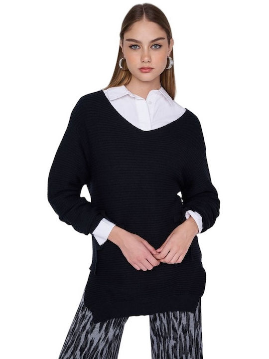 Ale - The Non Usual Casual Women's Blouse Long Sleeve Black