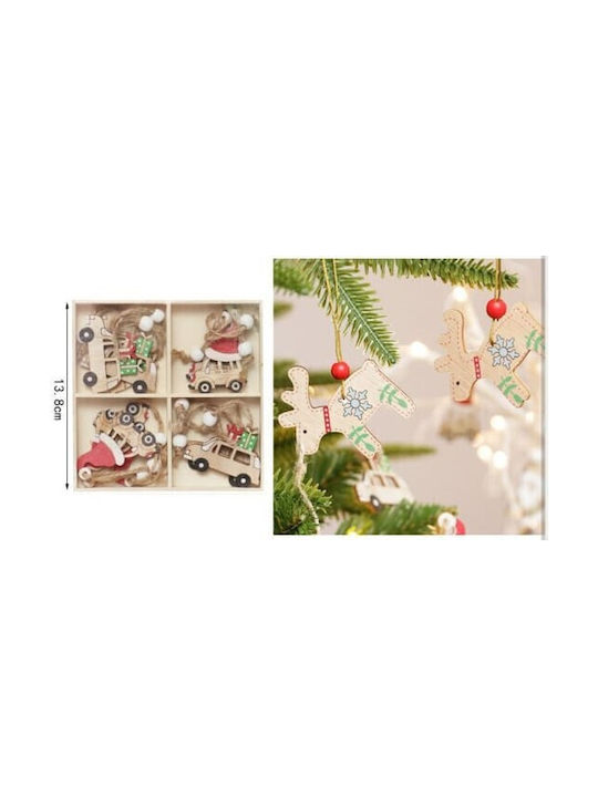 Κρεμαστά Christmas Wooden Ornament Red