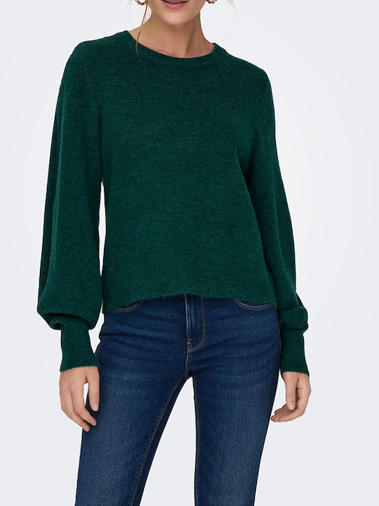 Only Women's Long Sleeve Pullover Green