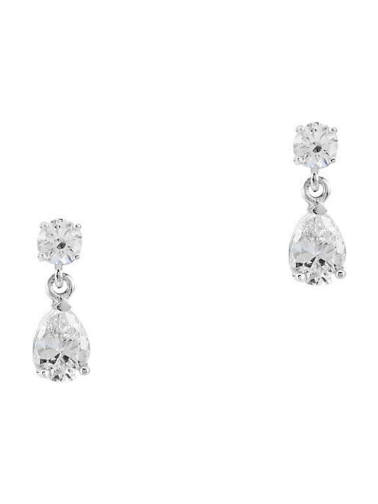 Earrings made of Platinum with Stones
