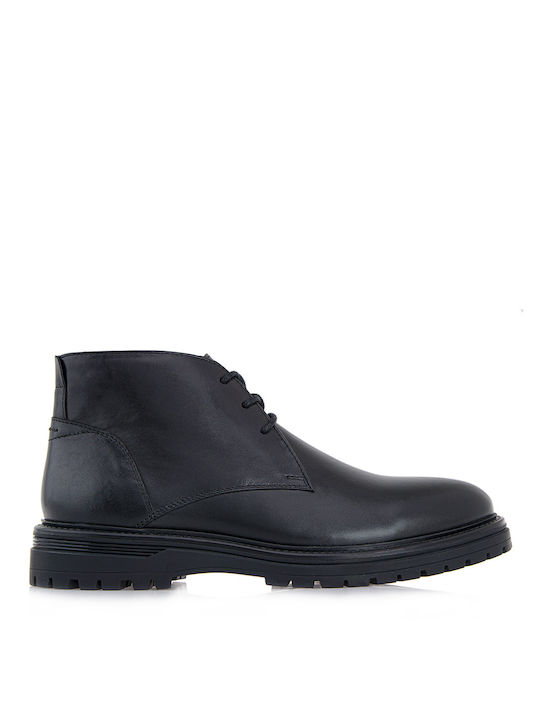 JK London Men's Leather Boots Black