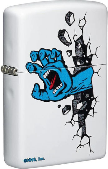 Zippo Santa Cruz Запалка с Пламък в Бял Цвят