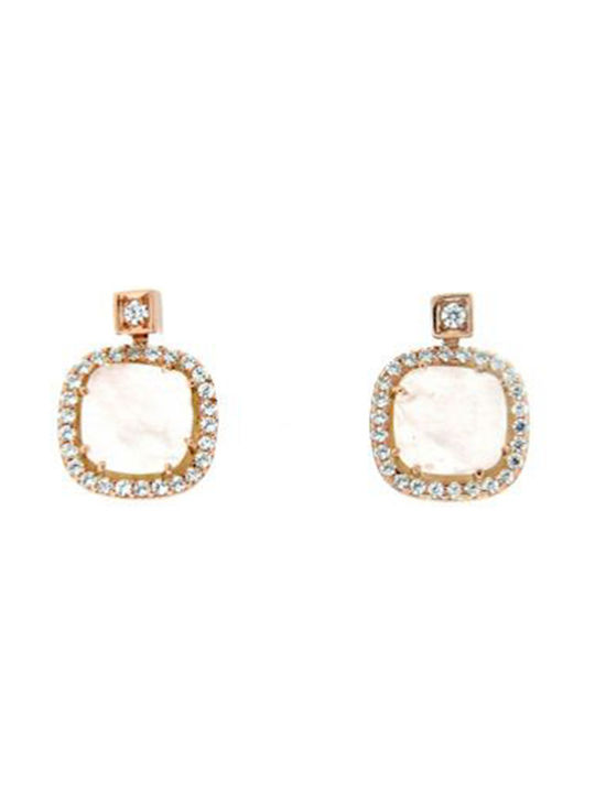 Rubini Earrings made of Pink Gold