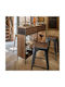 Stool Bar Metallic Joris Black 38x38x60cm
