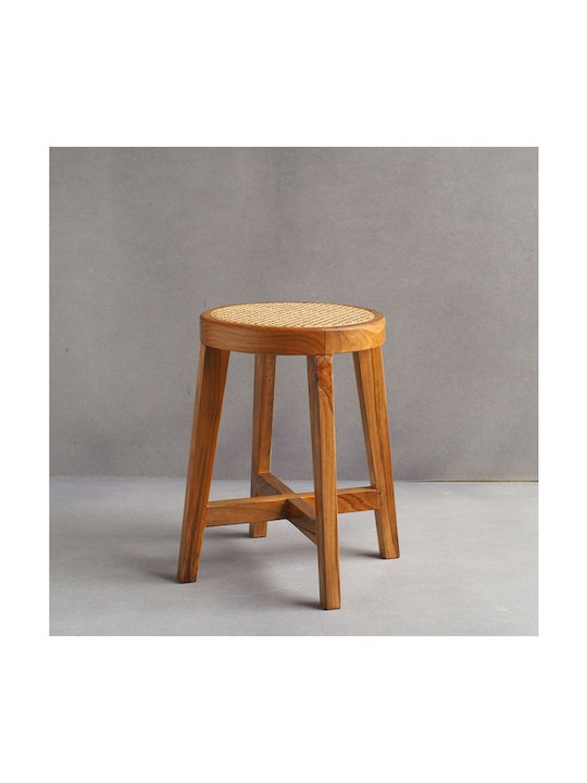 Stool For Living Room Natural 33x33x45cm