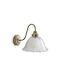 La Redoute Interieurs Wandleuchte mit E27 Lampenbirnensockel Gold 23cm