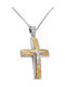 Men's Cross with the Crucified with Chain